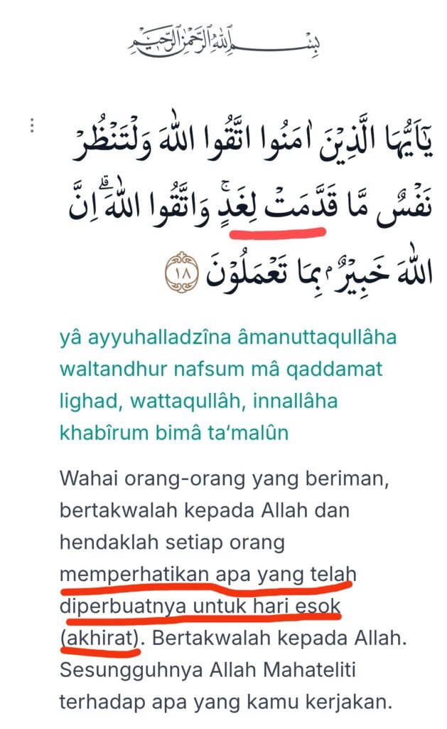 Manajemen “Qaddamat Lighad”: Menjadi Manusia Visioner dan Beretika