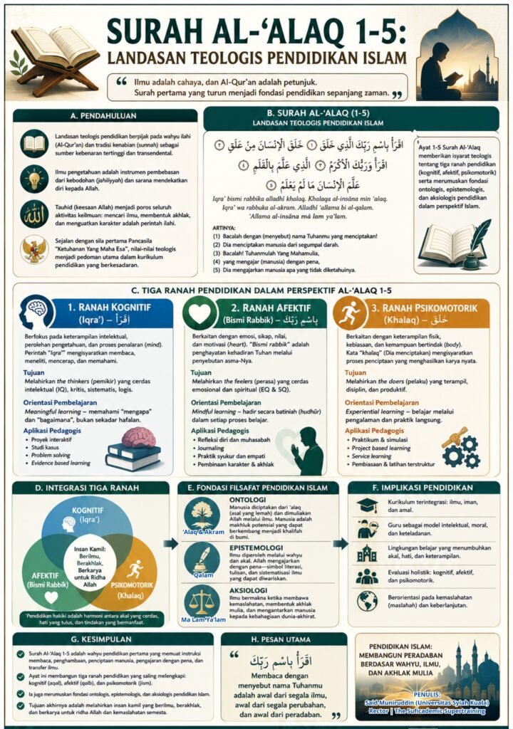Surah Al-‘Alaq 1-5: Landasan Teologis Pendidikan Islam
